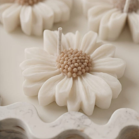 Floral Daisy Candle Bowl