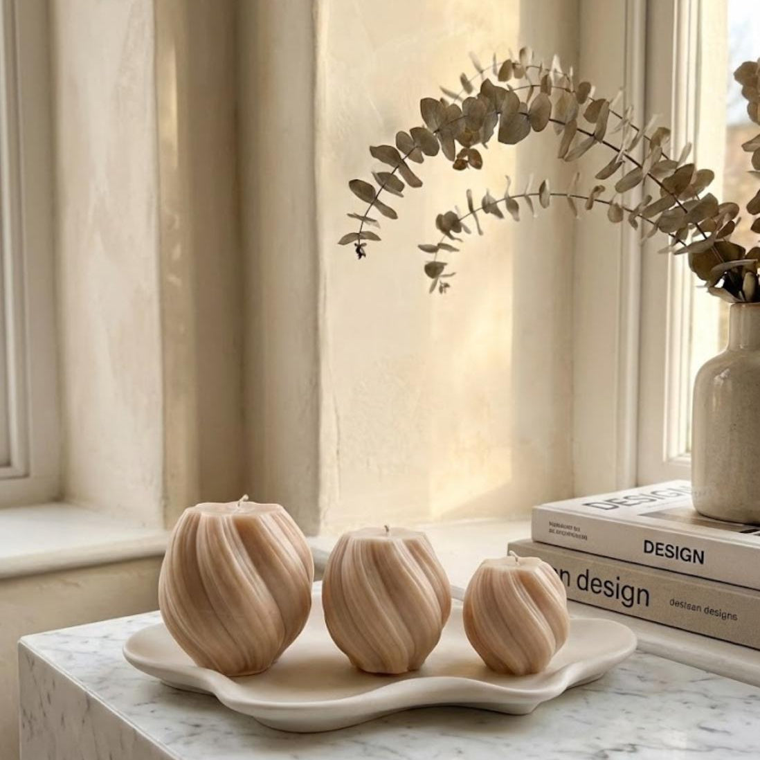 Swirl Candles Set - Vainilla & Cinnamon