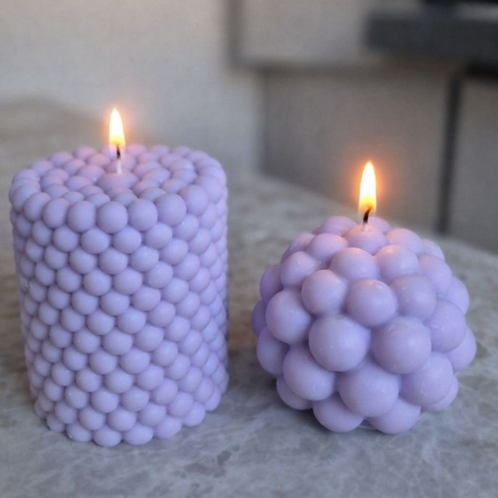 Bubble Candle Set Lavender Mist