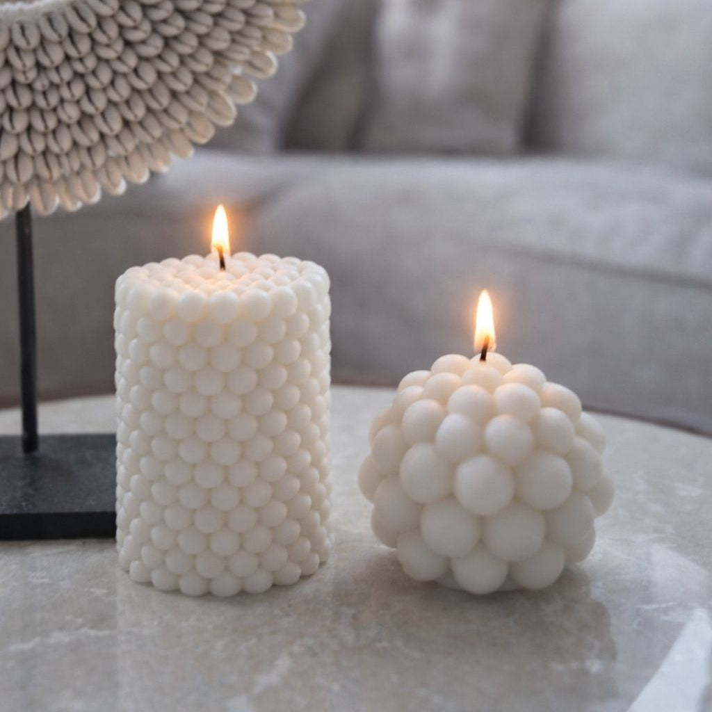 Bubble Candle Set Soft Cotton