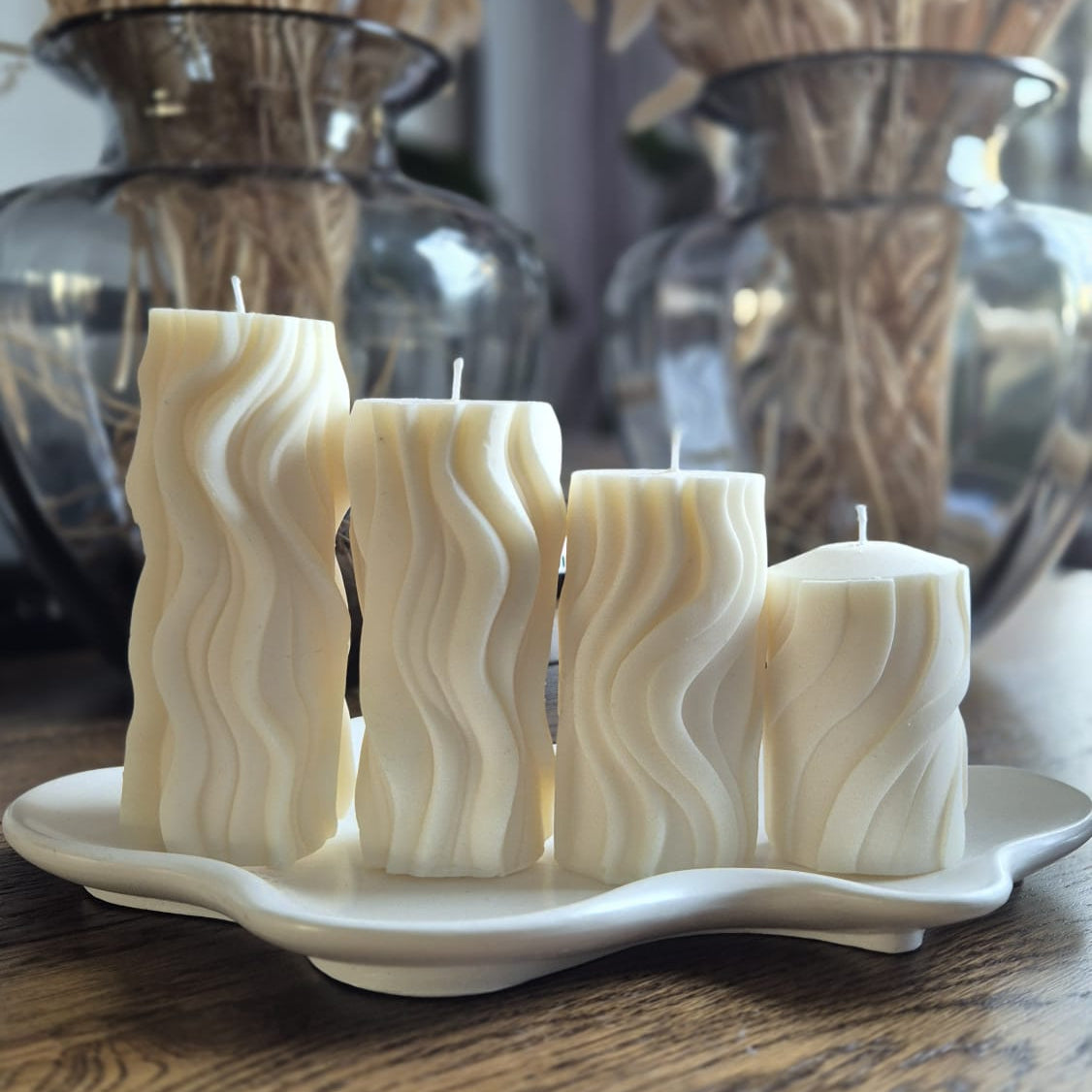Cylinder Candle Set - Soft Cotton