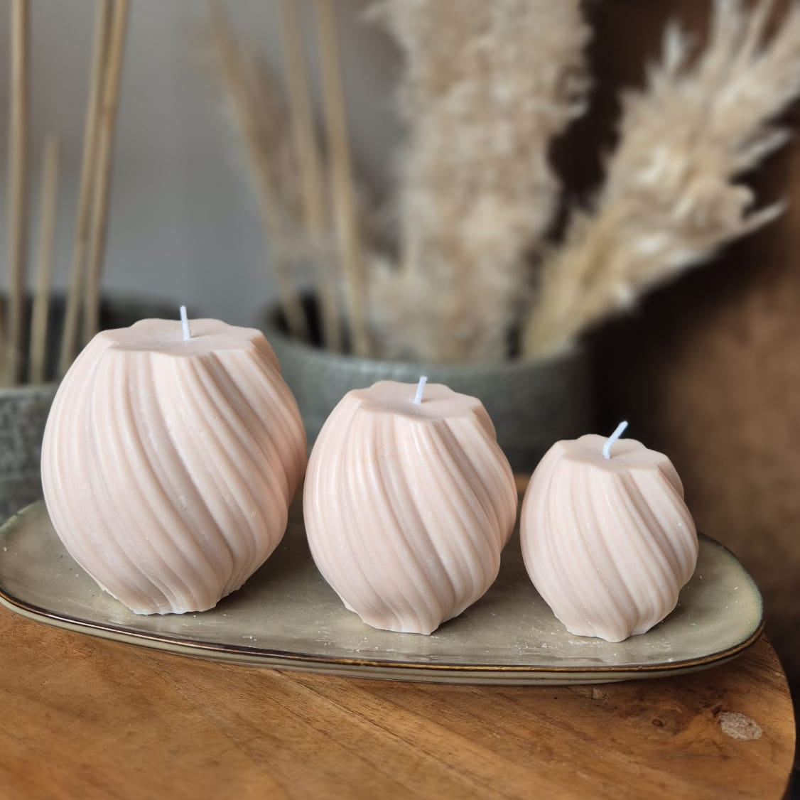 Swirl Candles Set - Vainilla & Cinnamon