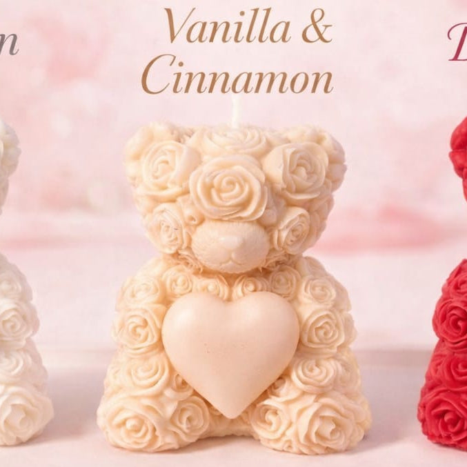 Teddy Candle Set – Vanilla Cinnamon