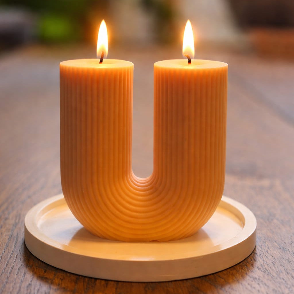Twin Flame Candle - Cinammon & Vanilla Glow